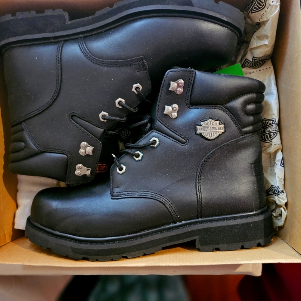 Harley-Davidson Mens Black Boots Size 10